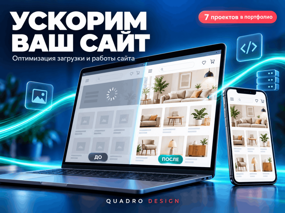 Оптимизация скорости загрузки сайтов — кейсы 7 проектов